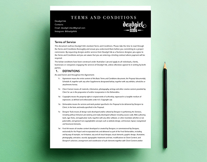 Terms and Conditions Design