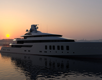 87 meter yacht refit concept