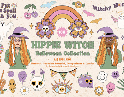 Hippie Witch Halloween Collection