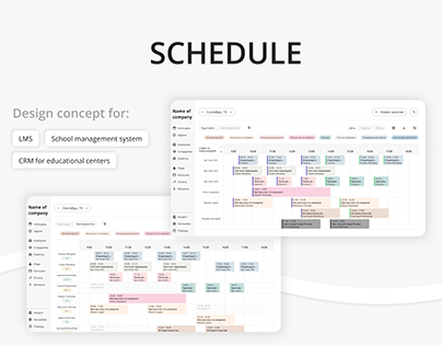 Schedule for CRM | Design concept