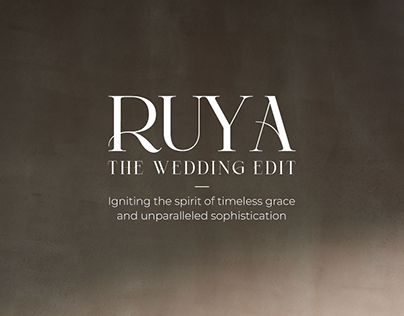 RUYA - Wedding Lookbook Project for Geetanjali Salon