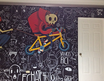 U. Bikes mural (with MKM, Xander & Jisopalmor)