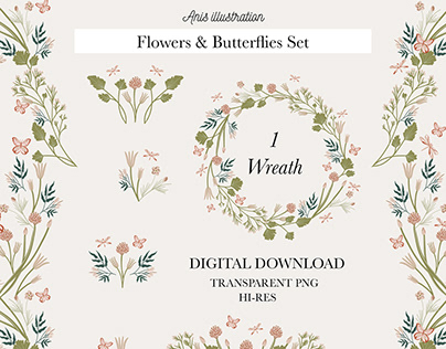 Project thumbnail - Flowers & Butterflies Frame