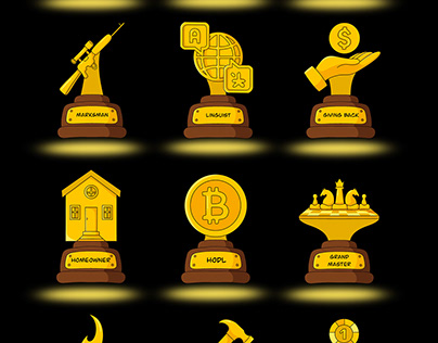 Trophies for the mobile game