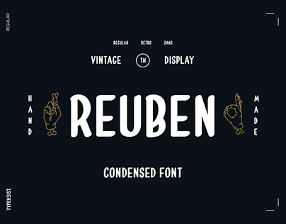 Reuben Vintage Condensed Font