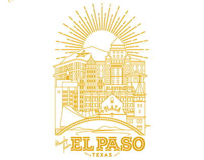 El Paso, Texas City Poster