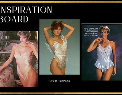 1980's inspiration lingerie wear project