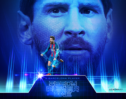 Lionel Messi artwork - Social Media Barcelona