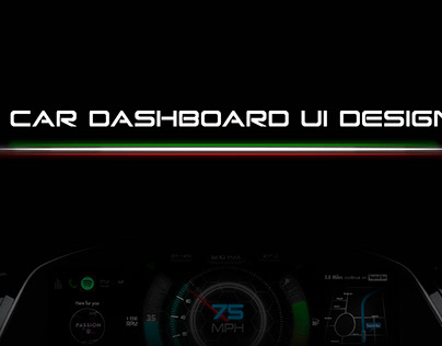 Car Dashboard UI design