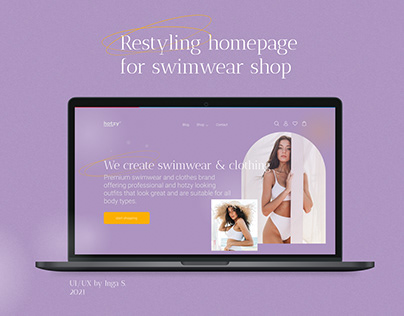 Redesign for swimwear shop