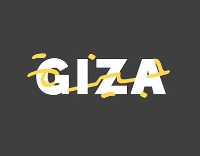 Giza-جيزة Typography Poster