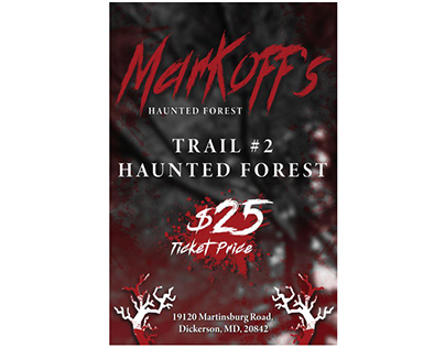 Markoff's Haunted Forest Postcard