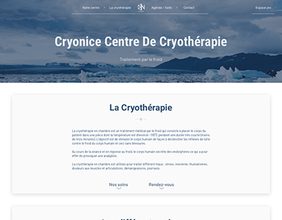 Cryonice | Web Design