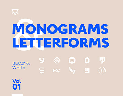 Monograms & Letterforms B&W .. Vol 01