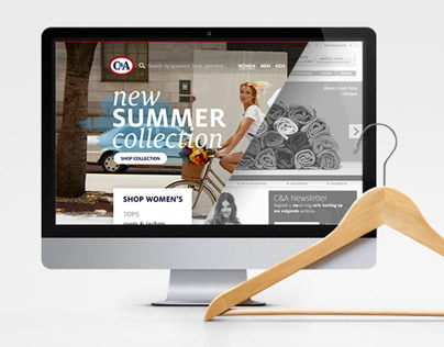 Design of fashion ecommerce website C&A.com