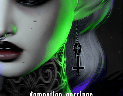 ashes damnation earrings