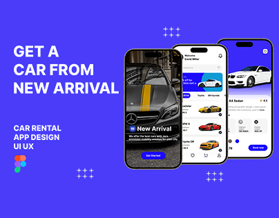 New Arrival car rental app ui design