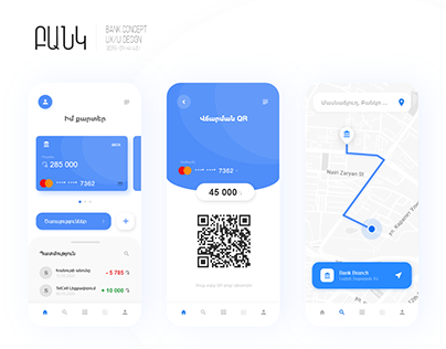 Banking app concept design UX/UI