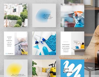 Identity & social media design for a cleaning company