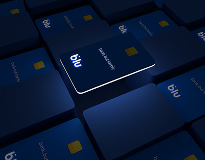 Blu Bank 3d design