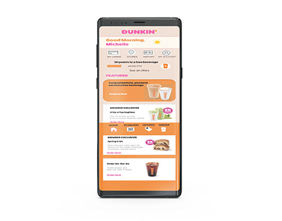 Dunkin' Re-brand App Project