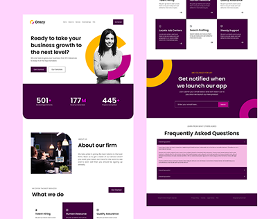Startup Landing Page Design
