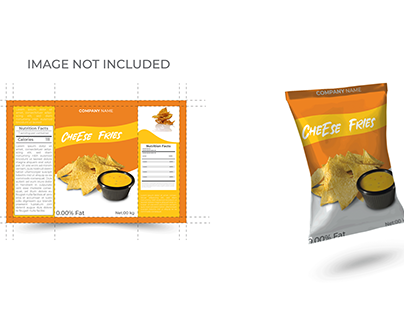 Tortilla chips food product ad packet design