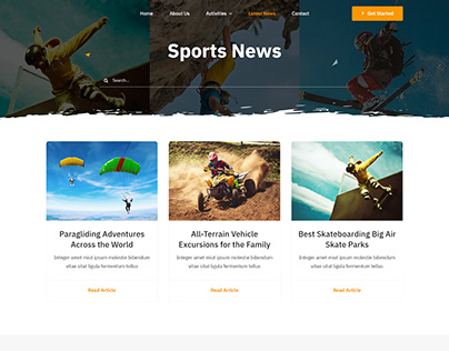 Sports News Website