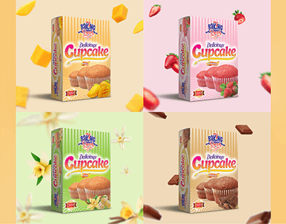 Cup Cake Muffins Packaging Box Design