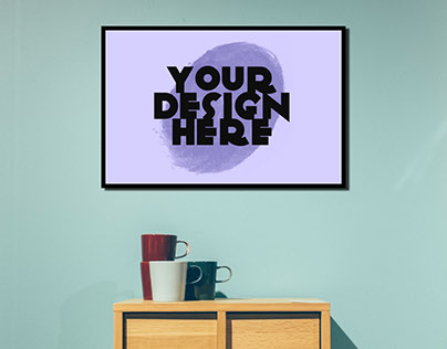 Horizontal Poster Mockup Free Commercial Use