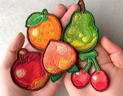 Fruit Patches: Animal Crossing Embroidery (2020)
