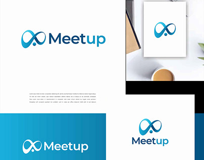 Meetup logo brand identity design. brand style guide