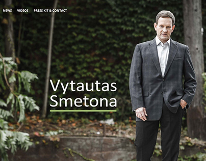 Vytautas Smetona Website Design