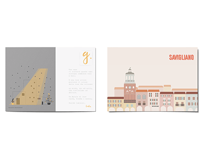 Illustrated postcards