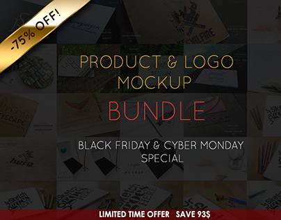 Products and Logos Mockup Bundle