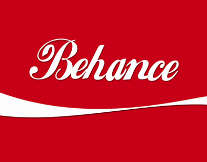 Behance Logo like Coca-Cola