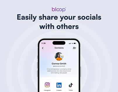 Bloop App - Connect & Share