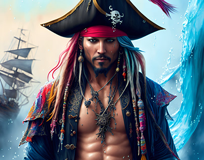 Johnny Depp's portrayal of Captain Jack Sparrow!