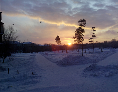 Morning - Evening Bratsk Siberia