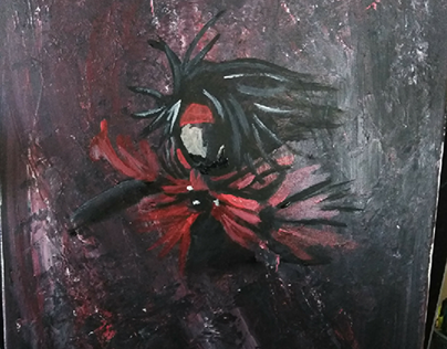 "Bloody Valentine" (ff7) painting progress