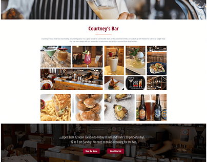Website Template for Courtneys Brasserie