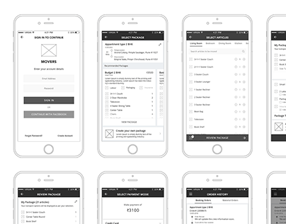 UX Research & Design For Movers/Packers App