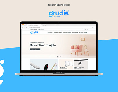 Project thumbnail - Grudis LED Light website redesign