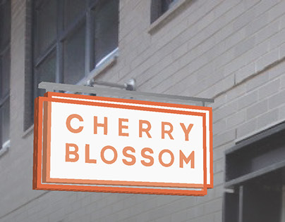 Cherry Blossom Signage