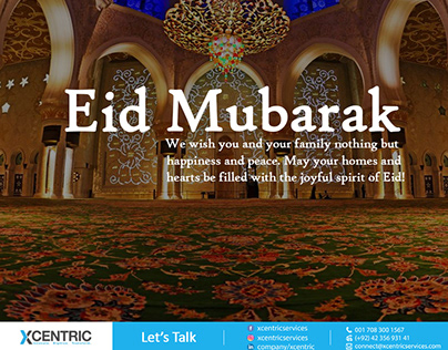 Eid Post For Xcentric Social Media Post