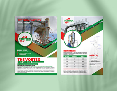 A4 both sided flyer design for The Vortex Eng
