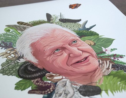 Sir David Attenborough print