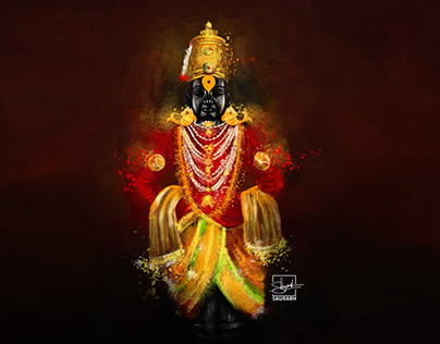 Lord Vithal Digital Painting