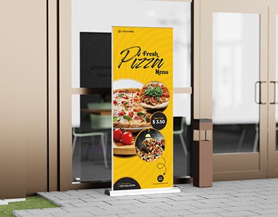 Restaurant Food Roll Up Banner