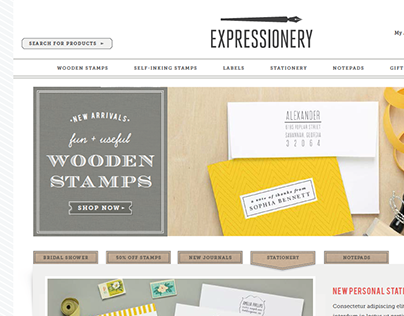 Expressionery Site Redesign